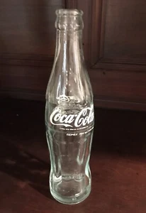 Vintage Coke Bottle Greece Coca Cola Clear  - Picture 1 of 7