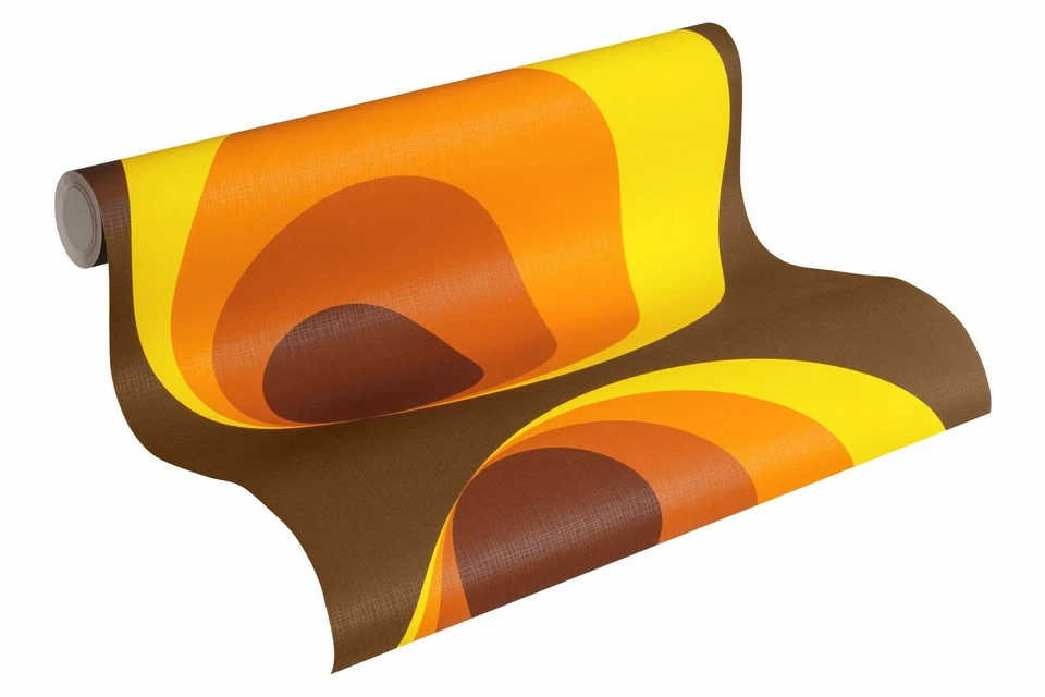 Tapete AS Kreise BRAUN ROT ORANGE 7013-12 Retro 70er Jahre Tapete (2,67€/1qm) - Bild 1 von 4