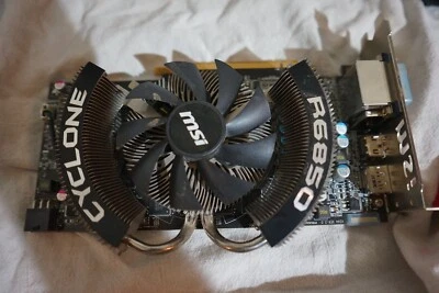 MSI R6850 CYCLONE "POWER EDITION" IGD5 1084 MHZ GRAPHICS CARD - Image 1 of 4