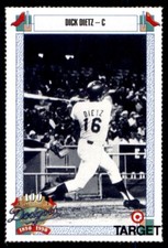 1990 TARGET DODGERS #185 DICK DIETZ LOS ANGELES DODGERS