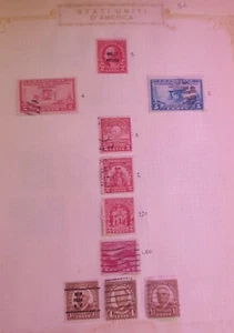 10 Francobolli USA timbrati - Foto 1 di 4