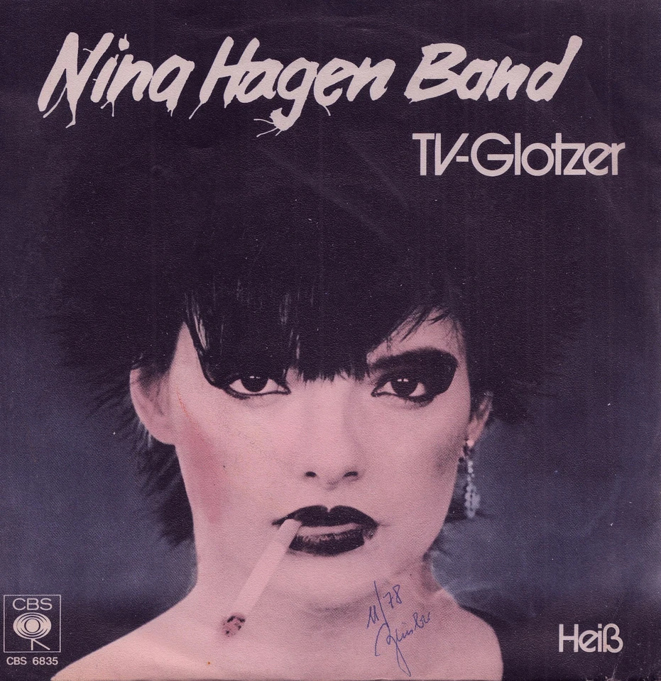NINA HAGEN BAND: TV-Glotzer (White Punks On Dope) (´78 / rare German PROMO 7") - Bild 1 von 1