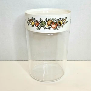Vintage Pyrex Spice of Life Stackable Store and See Glass Canister 7.5" w/ Lid - Picture 1 of 15