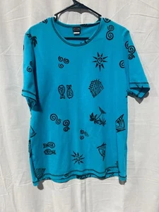 Camiseta estampada nativa rara hecha en EE. UU. - Imagen 1 de 2