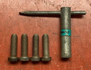 McGard GREEN Wire Hubcap Locking Key Wrench and Bolt Set - Picture 1 of 7