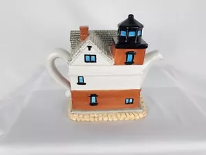 Lefton Lighthouse Round Island Mich Teapot - Picture 1 of 5