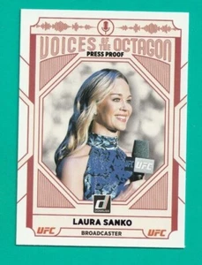 2022 Donruss UFC LAURA SANKO VOICES OF THE OCTAGON PURPLE PRESS PROOF #224 - Picture 1 of 1
