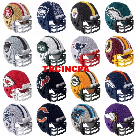 NFL BRXLZ Team Helmet 3-D Construction Block Set, PICK YOUR TEAM, Free Ship! Cover
