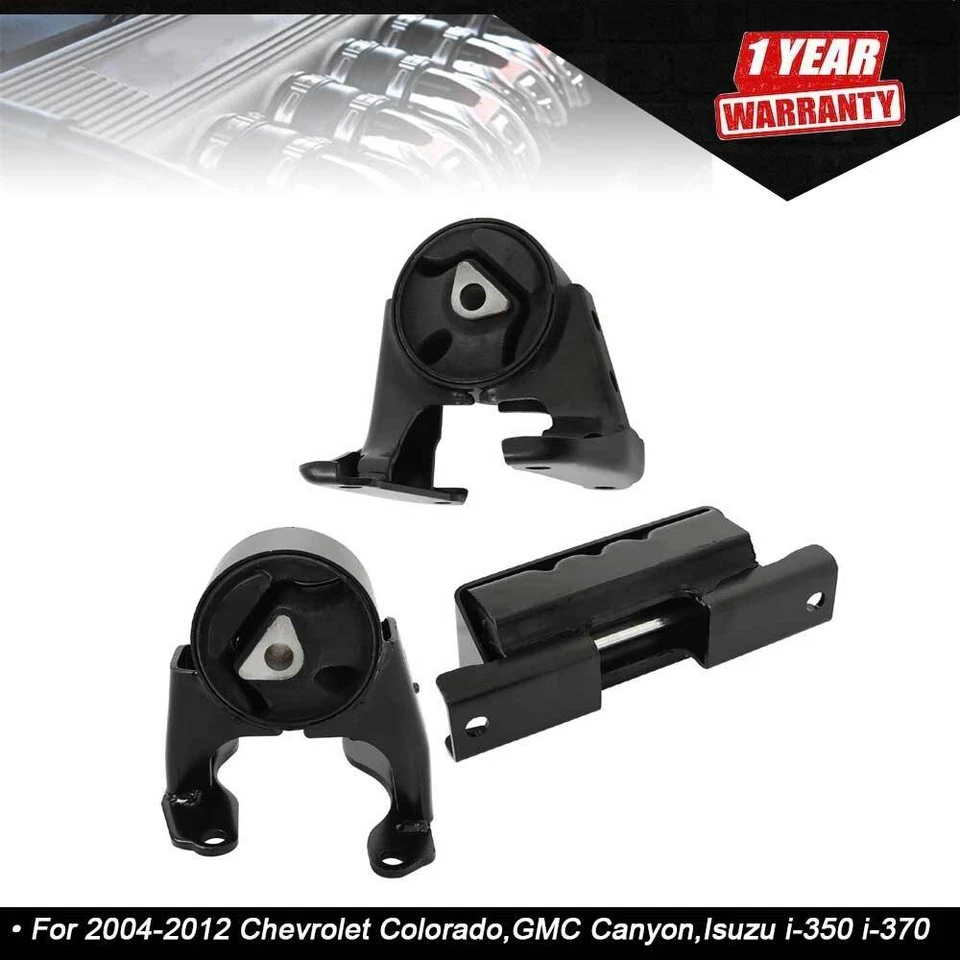 Juego de 3 piezas de montaje de motor y transmisión de calidad Canyon para Chevrolet Colorado/GMC Foto 1 de 4