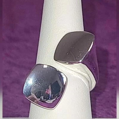 Anillo Trompeta Bypass RLM RARO Talla 8 Robert Lee Morris Foto 1 de 4