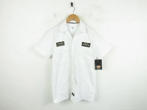 BNWT Dickies Irwin Badge White Short-Sleeve Workwear Chore Shirt Size Small - Picture 1 of 11