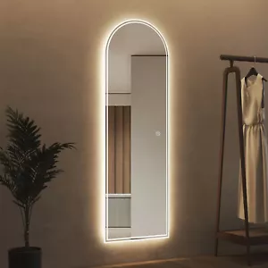 LED Standspiegel Dimmbare Speicherfunktion Ganzkörperspiegel Wandspiegel Groß - Bild 1 von 16