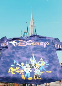 RARO Disney Mickey Minnie Tinker Bell Tie Dye Sudadera Grande 50 Aniversario - Imagen 1 de 12