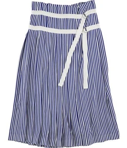 Joseph Womens Clyde Deck Chair Stripe Pleated Skirt - Picture 1 of 4