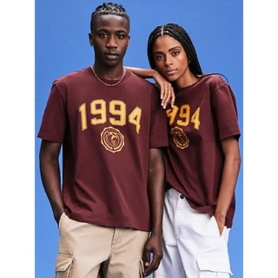 NUEVO CON ETIQUETAS Camiseta Antigua Azul Marino Borgoña Granate Rojo Amarillo Gráfico Reedición 94 XXXL Alta Foto 1 de 4