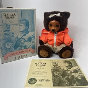 Robert Raikes Originals Hillary Bear Camp Grizzly Collection Signiert Vintage - Bild 1 von 8