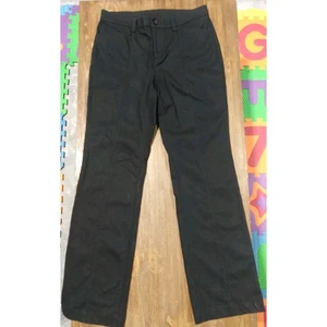 Duluth Trading Company schwarze Damen-Chinohose khaki vorne flach Größe 10 32 x 31,5 - Bild 1 von 8