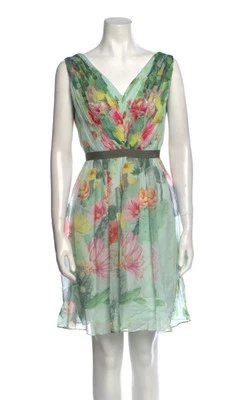 Vestido floral verde Matthew Williamson talla 4 Foto 1 de 4