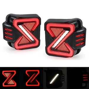 Luces traseras de freno LED ahumadas izquierda y derecha para Jeep Wrangler JL 2018-2024 - Imagen 1 de 15