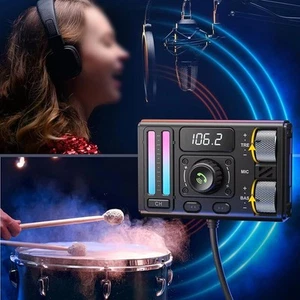 Wired to Wireless FM Transmission Device for Enhanced Driving Experience - Zdjęcie 1 z 11