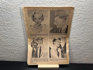 VTG Lot Newspaper Clippings Performers Sally Rand Billy Cheese’n N. Reed Lois - Picture 1 of 7