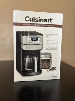 Cuisinart - Automatic Grind and Brew 12 Cup Coffeemaker - Black/Stainless Steel - Image 1 of 4