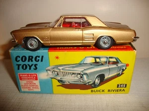 Original CORGI TOYS 245 BUICK RIVIERA - NR MINT in original BOX - Picture 1 of 13