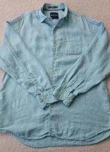 Tommy Bahama 100% Linen Shirt Men's Light Blue Casual Button Up Long Sleeve Med - Picture 1 of 4