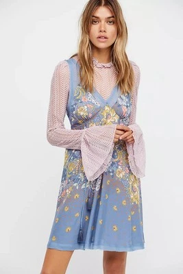 Vestido sin mangas estampado de madera larga Free People talla M Foto 1 de 4