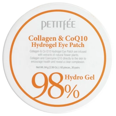 Parche para ojos de hidrogel de colágeno y CoQ10, 60 parches, 2,96 oz (84 g) Foto 1 de 4