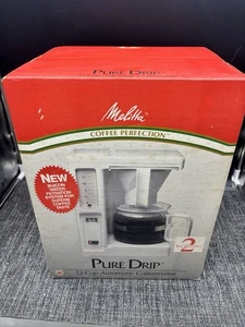 Vintage Melita Pure Drip 12 Tassen Automatische Kaffeemaschine Weiß NOS! - Bild 1 von 12