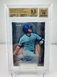 2014 BOWMAN STERLING PROSPECT AUTOGRAPHS KYLE SCHWARBER ROOKIE RC BGS 9.5 / 10 - Picture 1 of 2