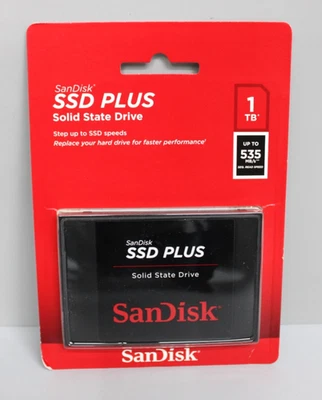 SANDISK SSD PLUS SOLID STATE State Drive , 1TB 535 MB/s NEU - Bild 1 von 2