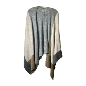 Cherish Cozy Scialle Neutro Super Morbido in Grigio e Abbronzatura - Taglia Unica - Foto 1 di 10