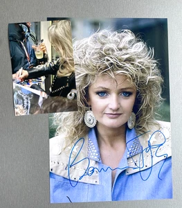 BONNIE TYLER firmado en persona autógrafo 8x12 prueba fotográfica - Imagen 1 de 1