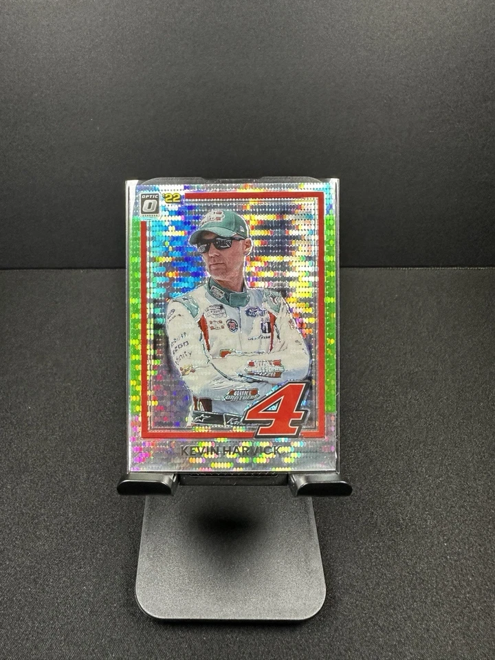 2022 Donruss Racing Kevin Harvick #78 Optic Retro 1981 Lime Green Pulsar Nascar - Image 1 of 2