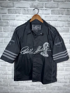 Carroll Shelby Cobra SnapButt Up Embroidered Shirt Black JH Design FORD Mens M - Picture 1 of 6