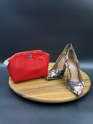 Givenchy EUA 5 bolsas e sapatos oferta Paris couro estampa floral sapatos tamanho 35 Itália  - Imagem 1 de 4