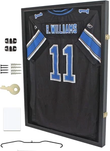 Jersey Display Case Frame Large Sport Shadow Box Pro 98% UV Protection for Baseb - Picture 1 of 12