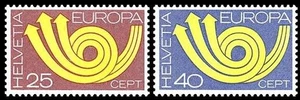 SVIZZERA 1973 Europa 2v MNH** - Picture 1 of 1
