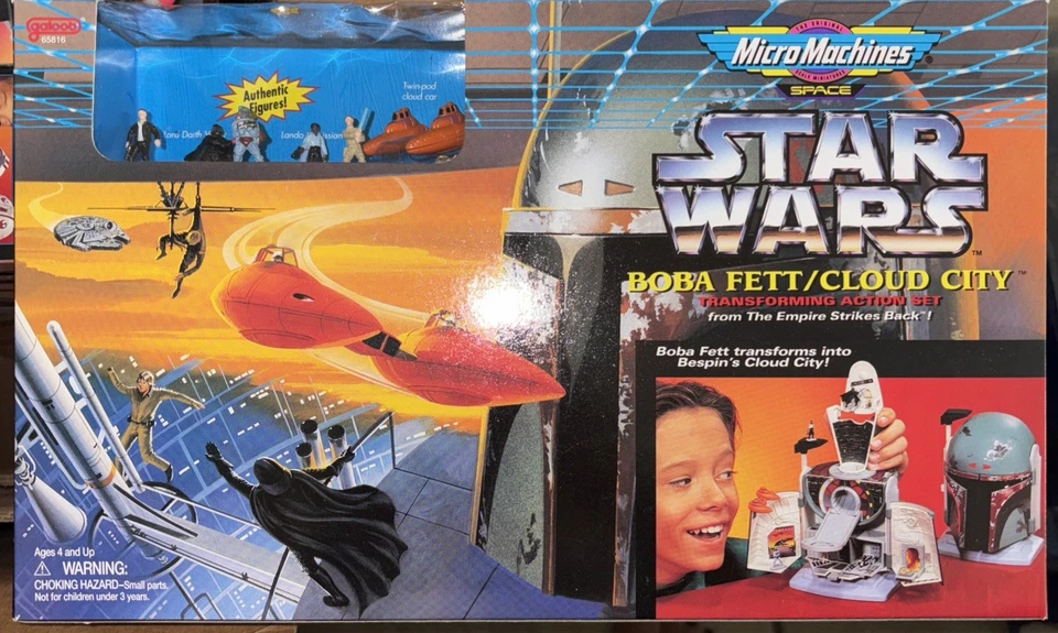 Micro Machines Star Wars Action Set Boba Fett Cloud City Galoob 1996 FS