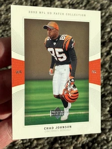 2003 Upper Deck UD Patch Collection Chad Johnson #85 Cincinnati Bengals - Picture 1 of 8