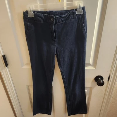 Chaps Niñas Pantalones Azul Marino Uniforme Elastizado Chino Bota Corte Cintura Ajustable 14R Foto 1 de 4