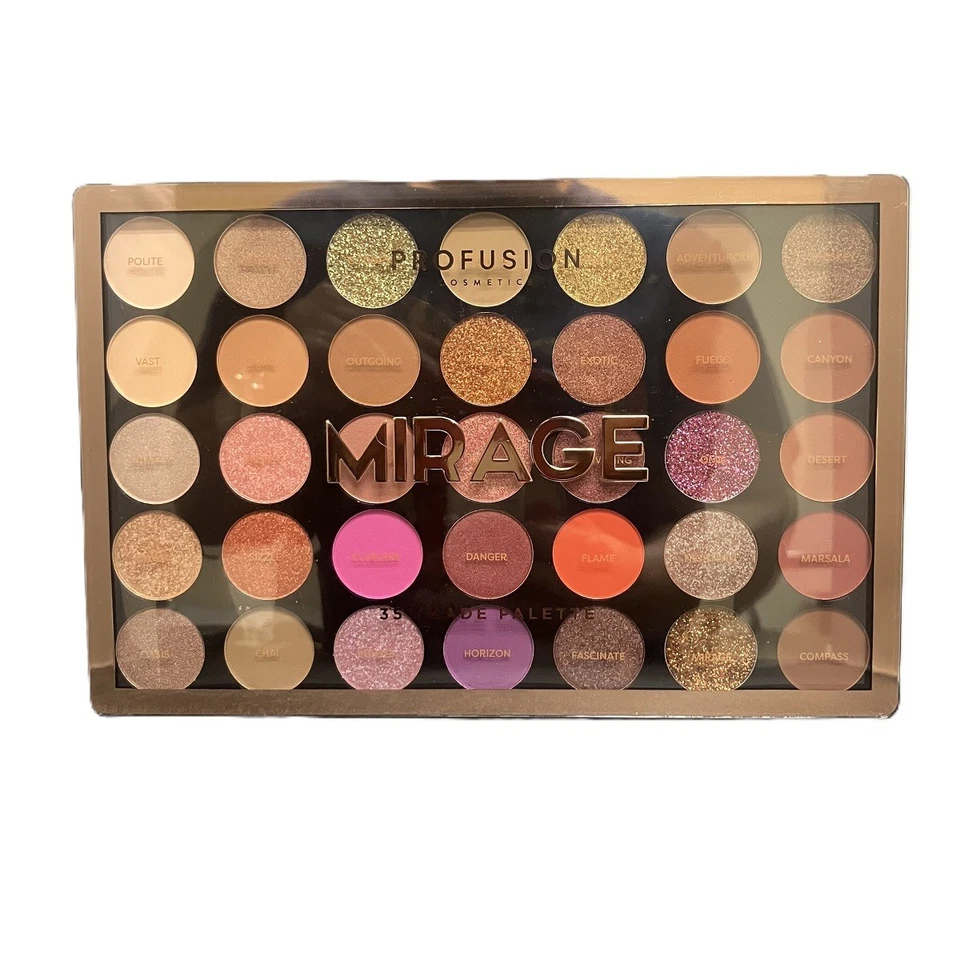 Profusion Cosmetics 35 Shade Eyeshadow Powder Palette - Mirage - Image 1 of 1