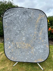 Lastolite Collapsible Pop Up Background Grey Mottled Dbl Sided 6x5ft With Bag - Picture 1 of 2