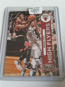 2012-13 Panini Threads High Flyers #4 Derrick Rose : Chicago Bulls