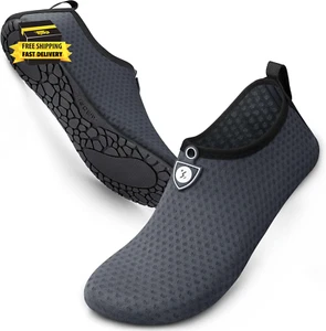 Water Shoes for Women Men Swim Aqua Socks Beach Pool Essentials Barefoot Surf Ri - Picture 1 of 7