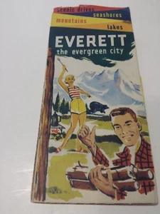 Vintage Everett Washington the Evergreen City Besucher Reiseführer Broschüre selten - Bild 1 von 6