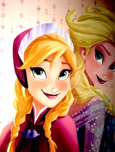 Disney Frozen Elsa Anna Olaf Kunst 14" x 18" auf Leinwand Wandbild - Bild 1 von 7