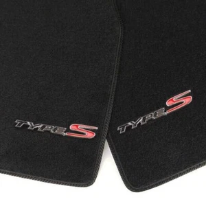 4 piezas Alfombra delantera trasera negra con emblema tipo S para 04-08 Acura TL - Imagen 1 de 6
